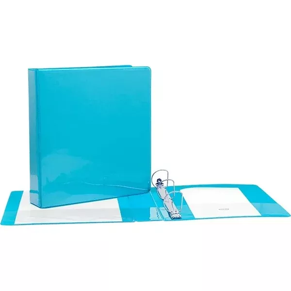1.5" D-RING L.BLUE VINYL VIEW BIND. (GCICV15LBE)
