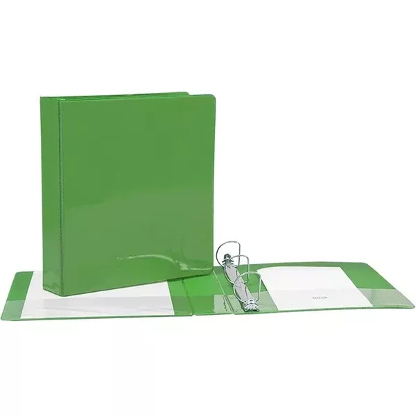 1.5" D-RING L.GREEN VINYL VIEW BIND. (GCICV15LGN)