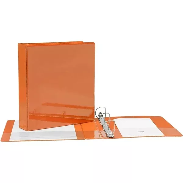 1.5" D-RING ORANGE VINYL VIEW BIND. (GCICV15OR)