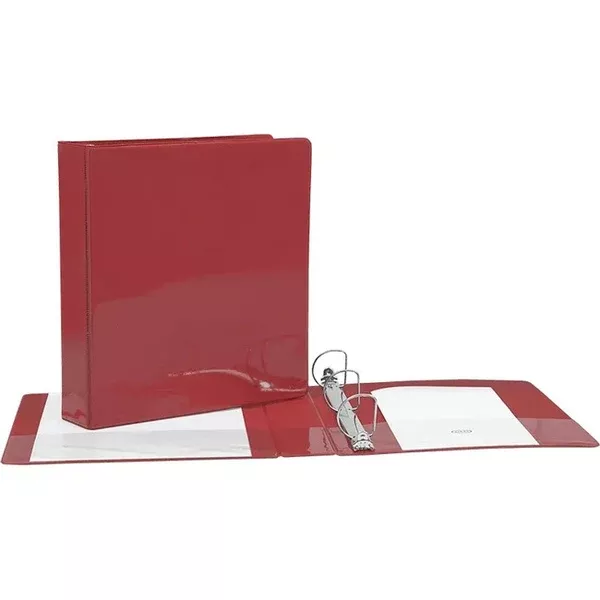 1.5" D-RING RED VINYL VIEW BIND. (GCICV15RD)
