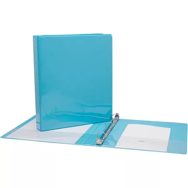 1" D-RING L.BLUE VINYL VIEW BIND. (GCICV10LBE)