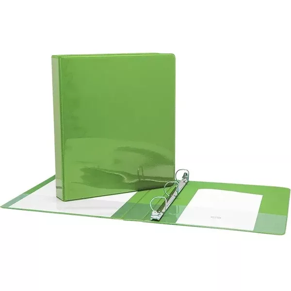 1" D-RING L.GREEN VINYL VIEW BIN. (GCICV10LGN)