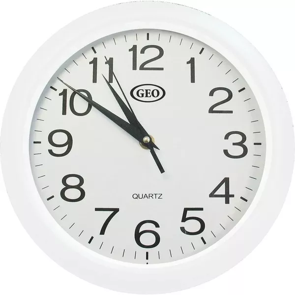10"DIAM.WHITEWALL CLOCK (GCI81042W)