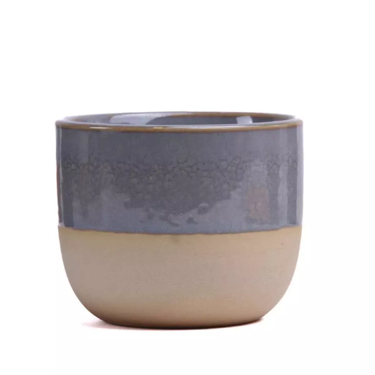 150ml Grey Ceramic Espresso Cups for Coffee Tea Set of 4
