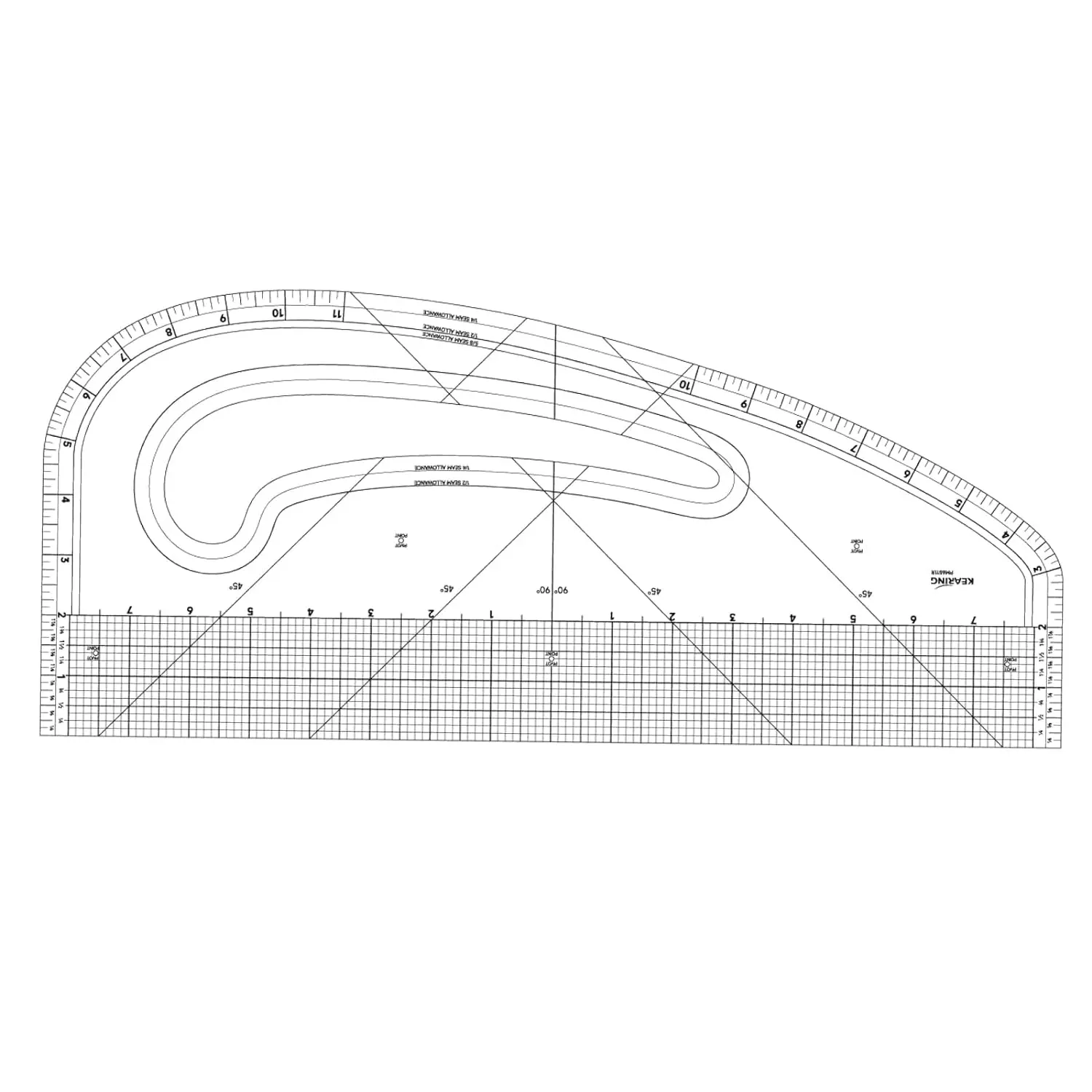 16" Imperial Acrylic Pattern Master Ruler