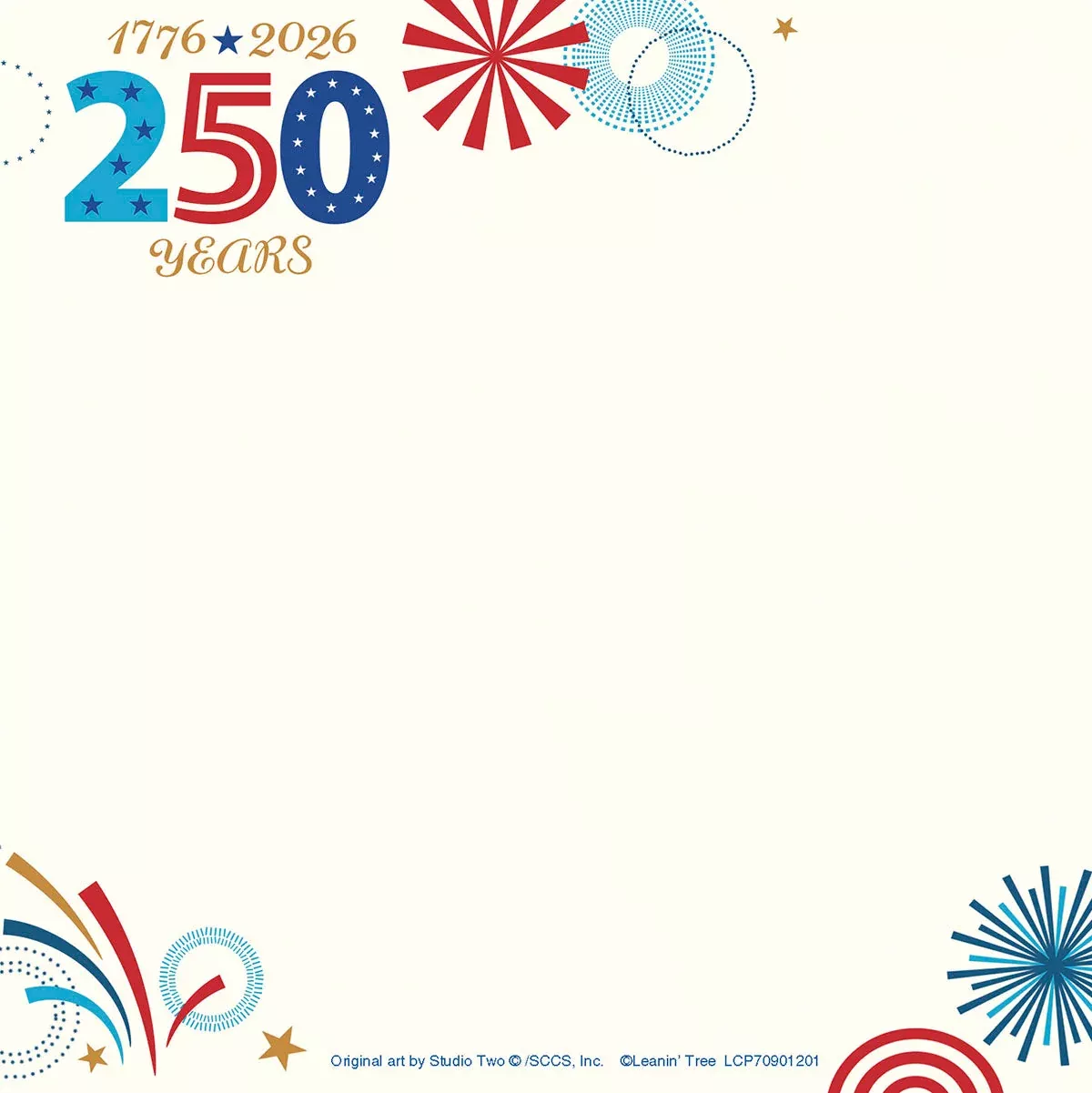 1776-2026 America 250 Chunky Note Pad