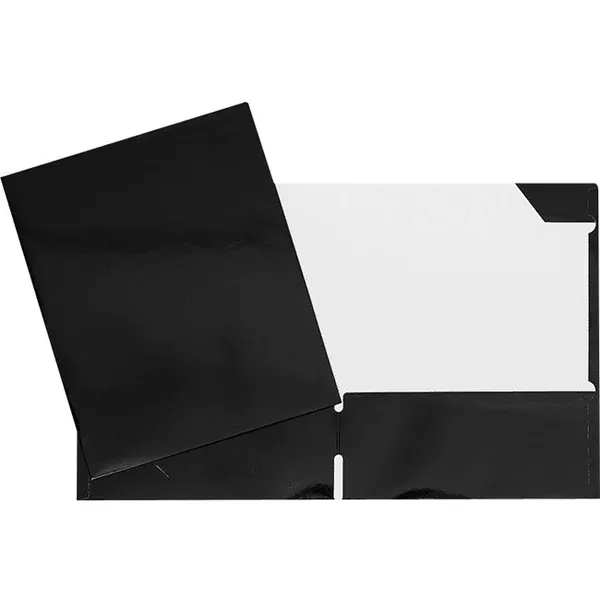2 POCK. BLACK LAMIN. REPORT COVER (GCI34400BK)
