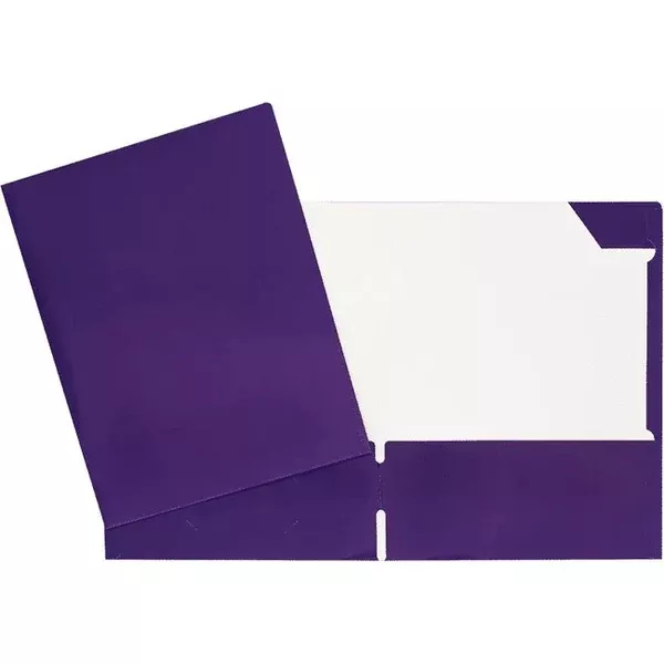 2 POCK. PURPLE LAMIN. REPORT COVER (GCI34400PE)