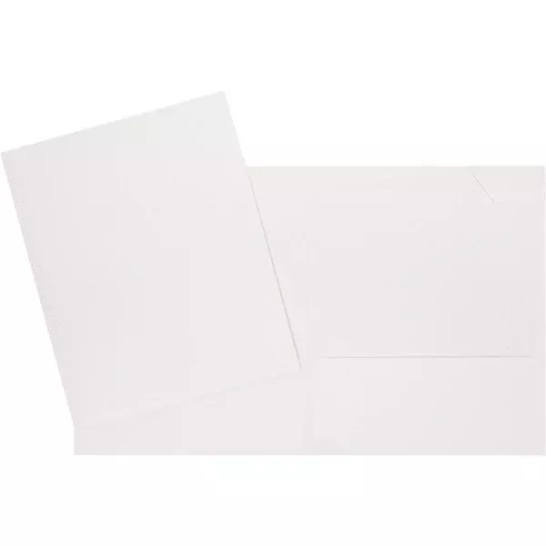 2 POCK. WHITE LAMIN. REPORT COVER (GCI34400WH)