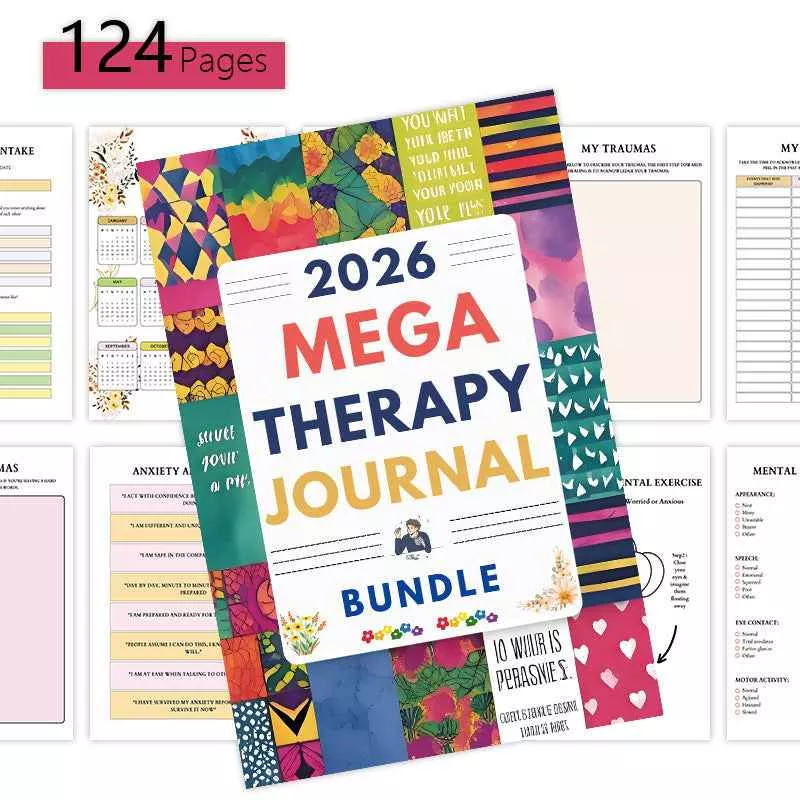 2026 MEGA THERAPY JOURNAL BUNDLE Jumbo Therapeutic Handbook