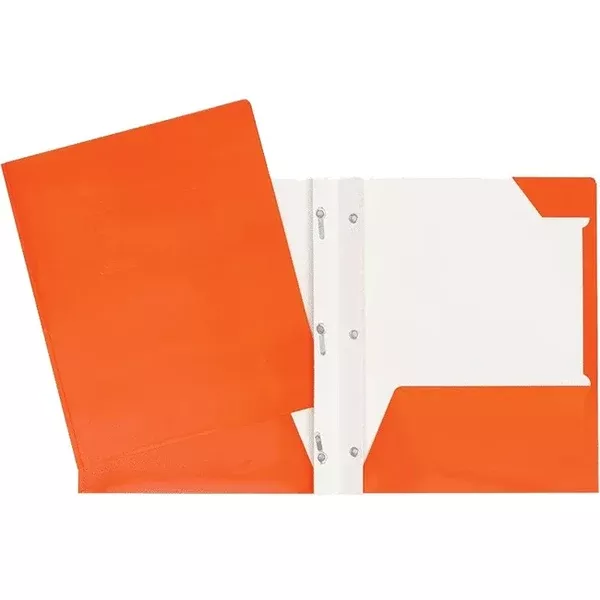 3 FAST.-2 POCK. ORANGE LAMIN. REPORT COV (GCI34200OR)