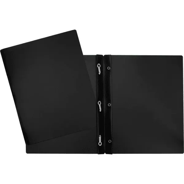3 FAST. BLACK POLY REPORT COVER (GCIPFDT-BK)