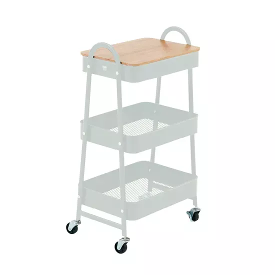 3 Tier Trolley and Lid White