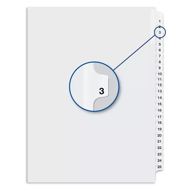 #3 WHITE 11''LITIG.DIV.1/25 (DAVW04003)