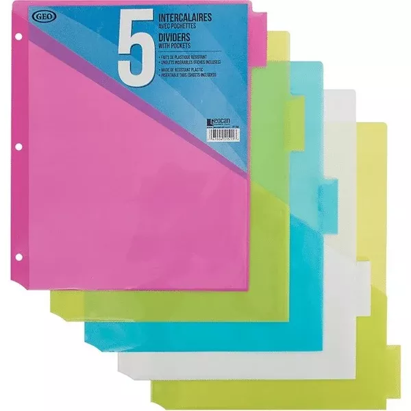 5 TABS +POCK.POLY PASTEL INDEX (GCIIP115A)