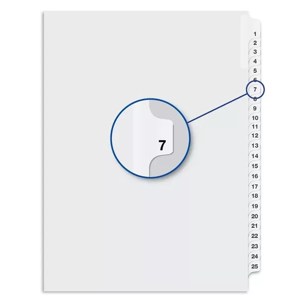 #7 WHITE 11''LITIG.DIV.1/25 (DAVW04007)