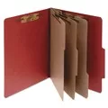 ACCO A7016038 4 in. Expansion Pressboard Legal Size 8-Fastener Classification Folders - Earth Red Exterior (10/Box)
