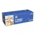 AmerCareRoyal R803 4 in. Paper Knotted Bamboo Pick - Natural (1000/Carton)