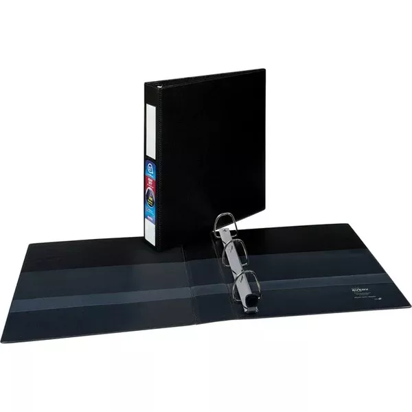 Avery Heavy Duty Binder 1-1/2" , One Touch™ Locking D Rings, Black (AVE79-991)