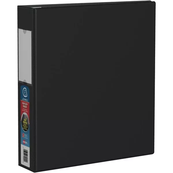Avery Heavy Duty Binder 2" , One Touch™ Locking D Rings, Black (AVE79-992)