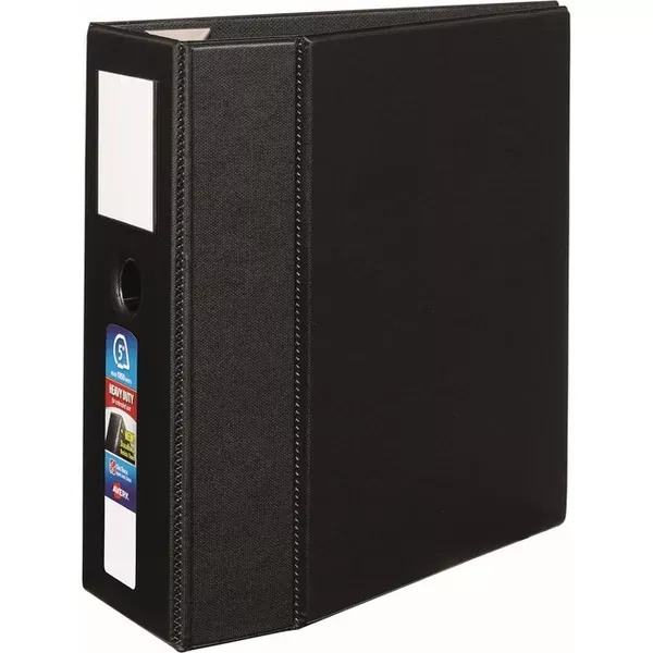 Avery Heavy Duty Binder5" , One Touch™ Locking D Rings, Black (AVE79-996)