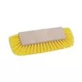 Boardwalk BWK3410 10 in. Brush Yellow Polypropylene Bristles Plastic Handle Dual-Surface Scrub Brush