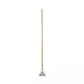 Boardwalk BWK601 Quick Change 0.88 in. Diameter x 54 in. Metal Head Wooden Mop Handle - Junior, Natural