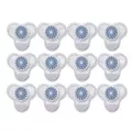 Boardwalk TBSP012I072M332143000 3.25 oz. Urinal Screen with Non-Para Deodorizer Block - Green Apple Scent, Blue/White (12/Box)