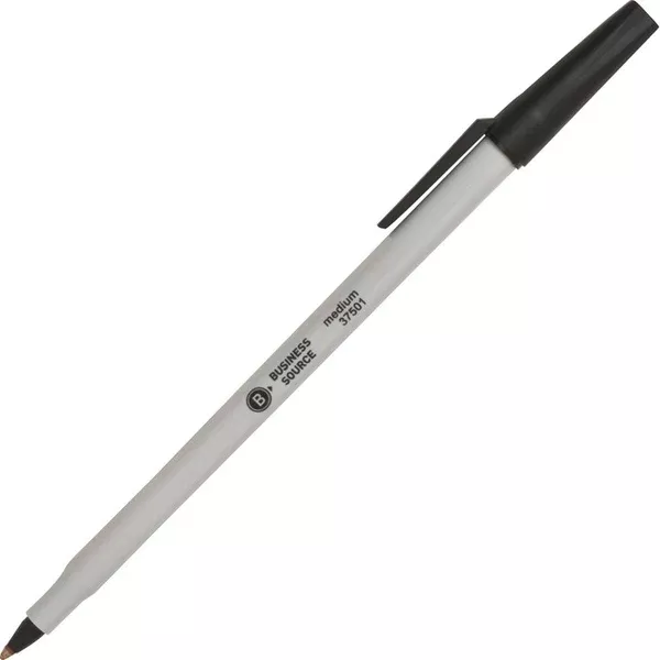 Business Source Medium Point Ballpoint Stick Pens (BSN37501)