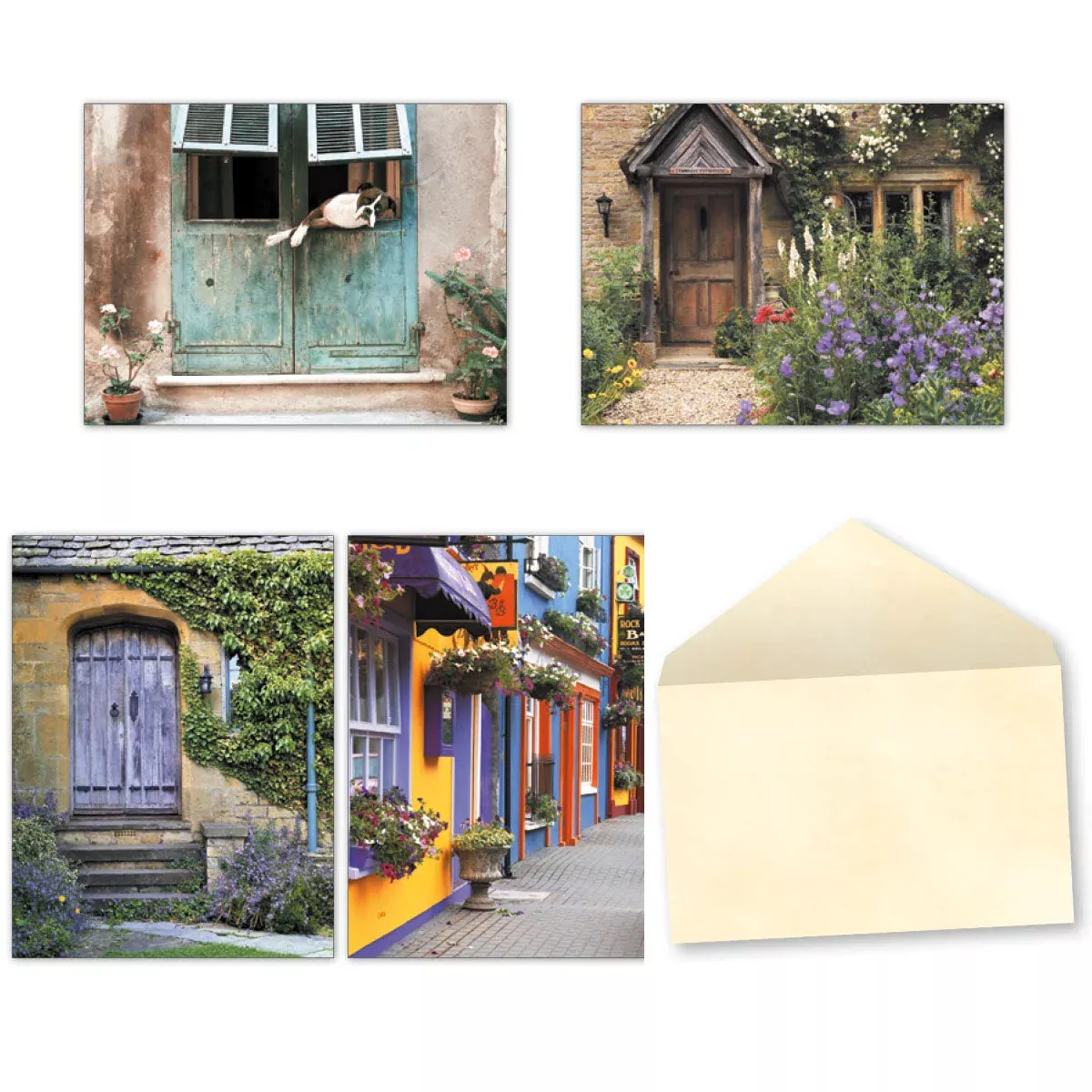 Christmas Doorways to the World Note Cards | Lighthearted Note Card Assortment