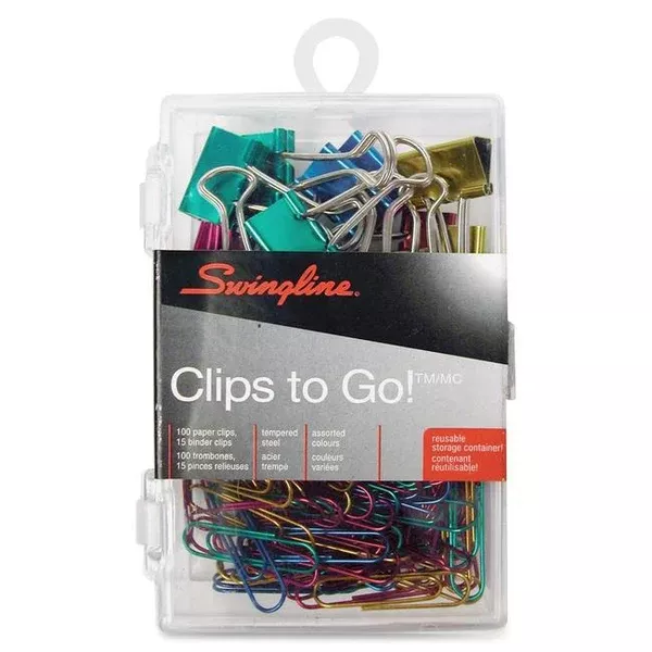 CLIPS TUB ASST PPR/BNDR CLIPS (ACC76042)