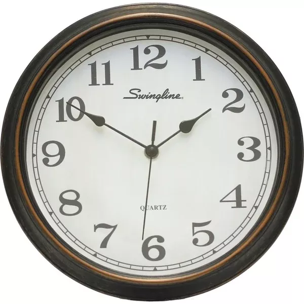 CLOCK 12" ANTIQUE FRAMED (SWI23005)