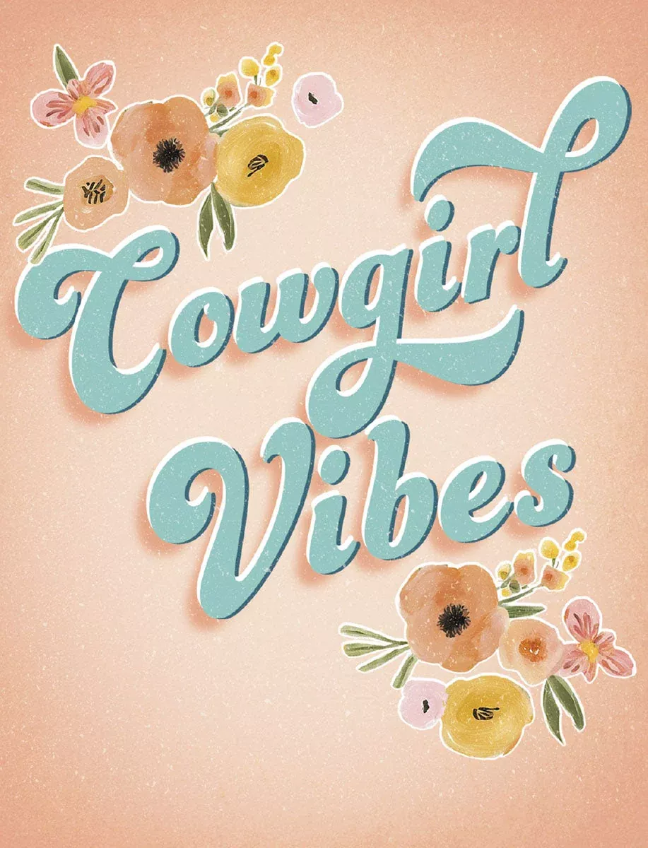 Cowgirl Vibes Happy Birthday Card - Yee Haw Western Theme | Lighthearted Birthday Greeting Card