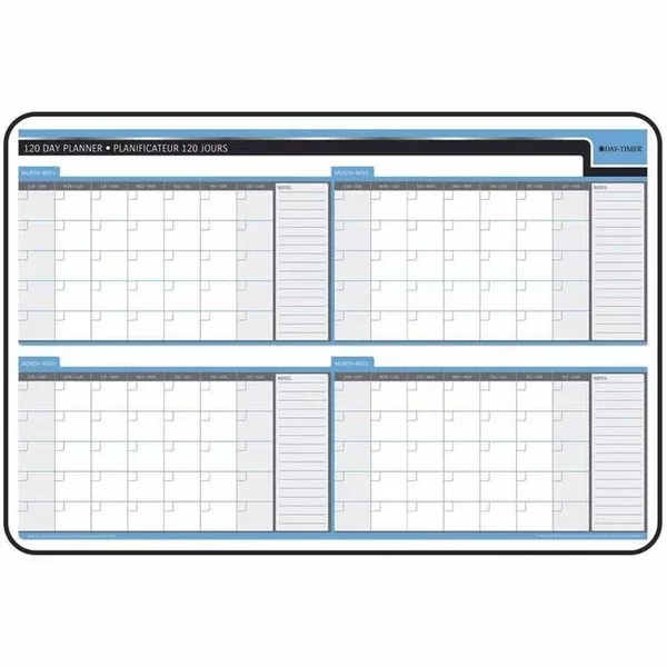DayTimer 120 Day Undated Laminated Planner Board (DTM3413859731)
