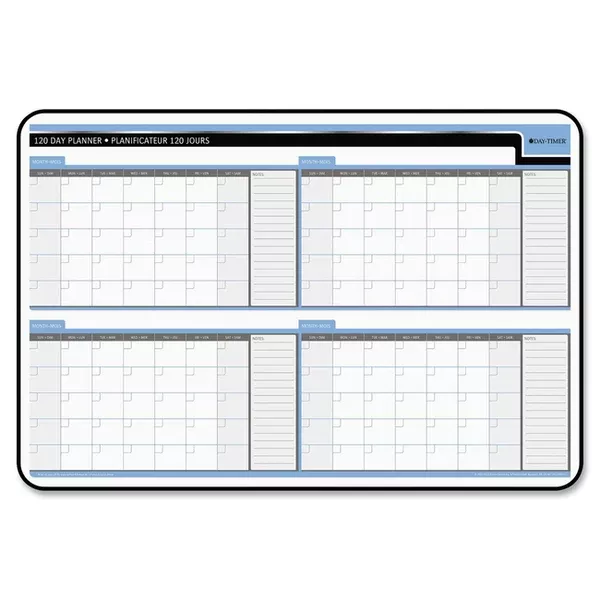DayTimer 120 Day Undated Laminated Planner Board (DTM59731)