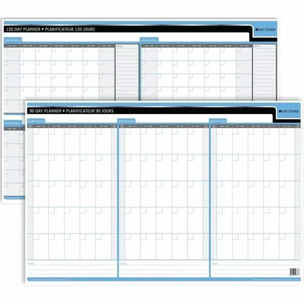 DayTimer 90/120 Day Undated Laminated Reversible Planner, 24"x36" (DTM3413859737)
