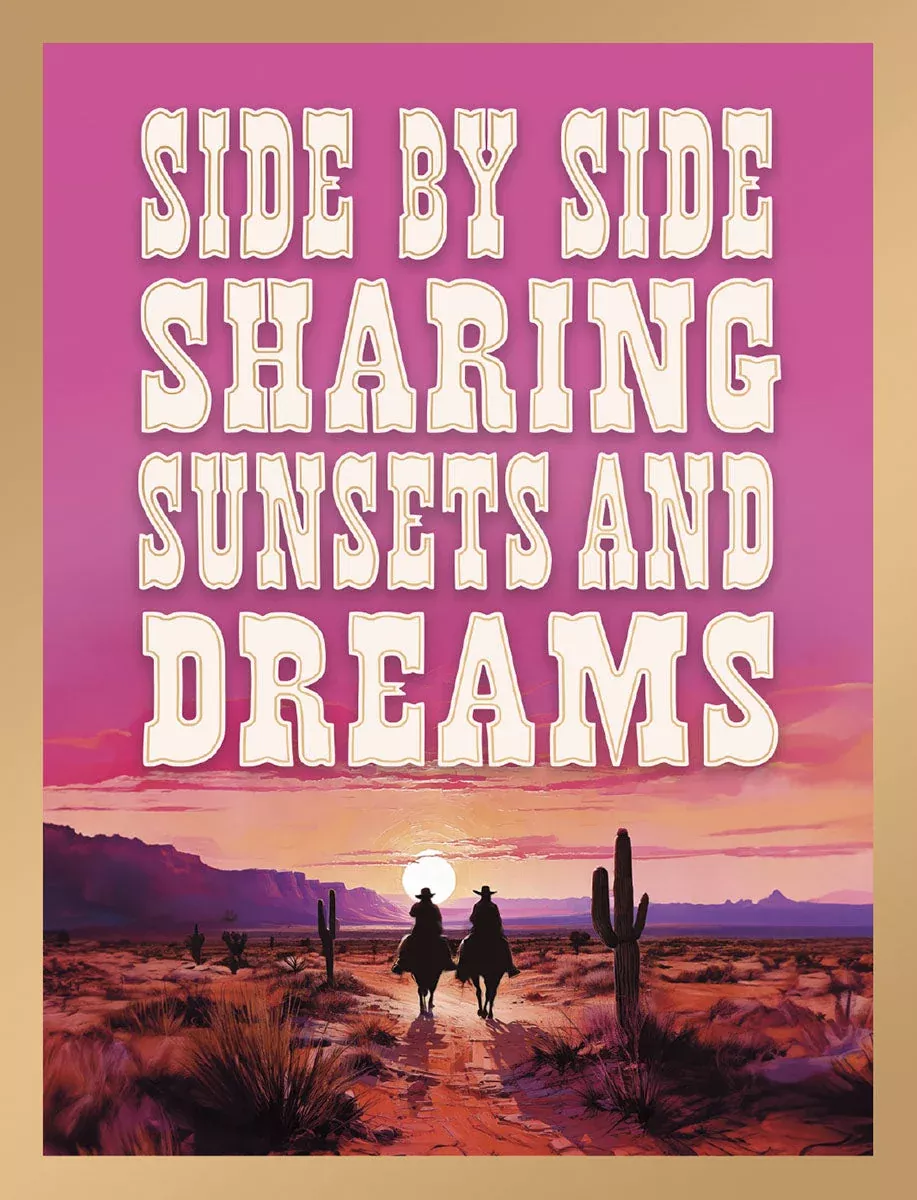 Desert Duo Dreams | Romantic Anniversary Greeting Card