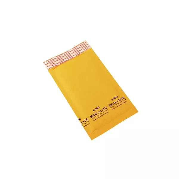 Ecolite Bubble Mailer #000 4" X 8" #000; 4” x 8” 25/bx (CRO139089)