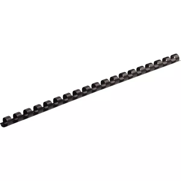Fellowes Plastic Binding Combs - Black, 1/4" Diameter (FEL52366)