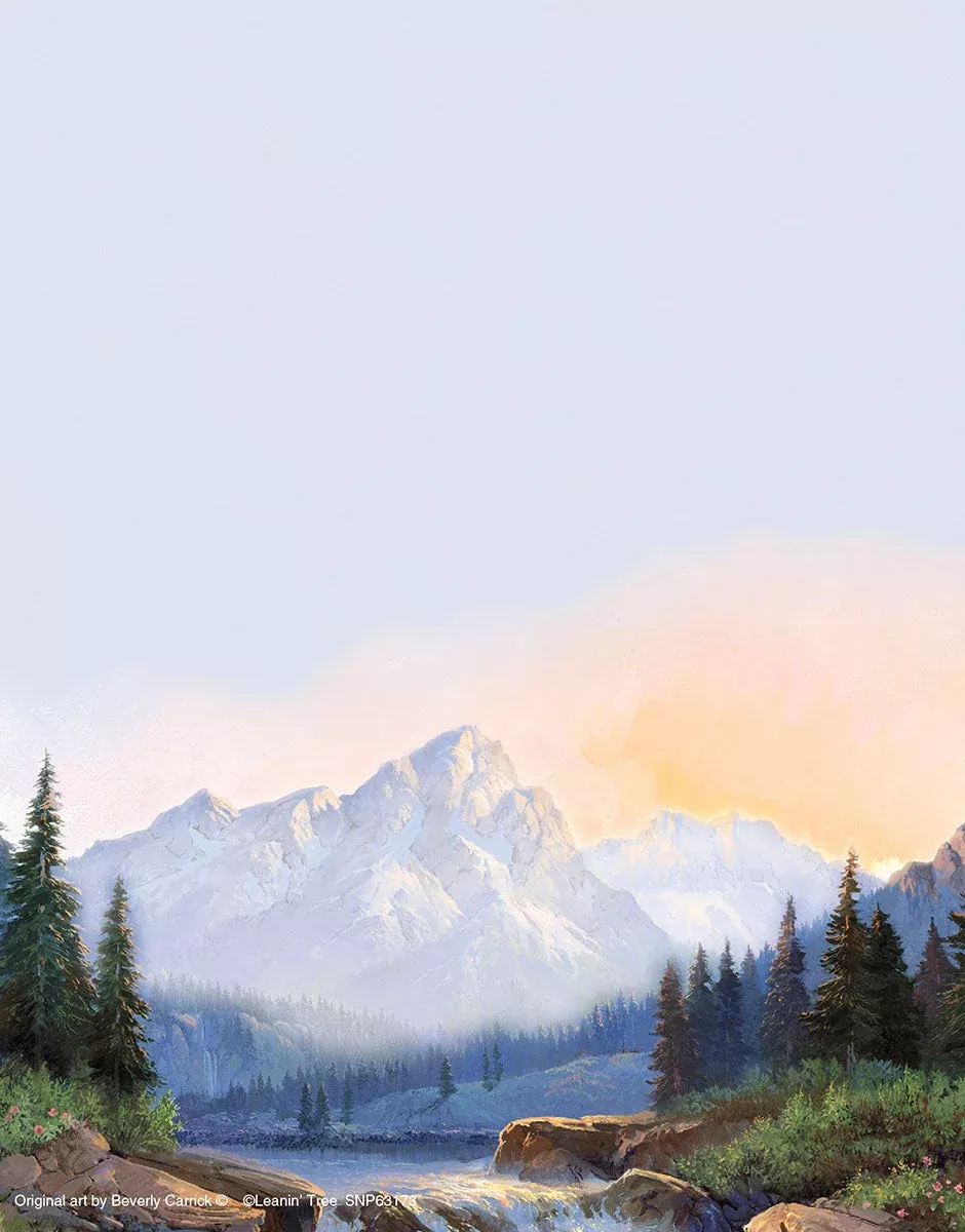 General Mountain Majesty Notepad - Inspiring Scenic Landscape | InspiringNotepad