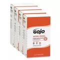 GOJO Industries 7255-04 2000 mL NATURAL ORANGE Pumice Hand Cleaner Refill - Citrus Scent (4/Carton)