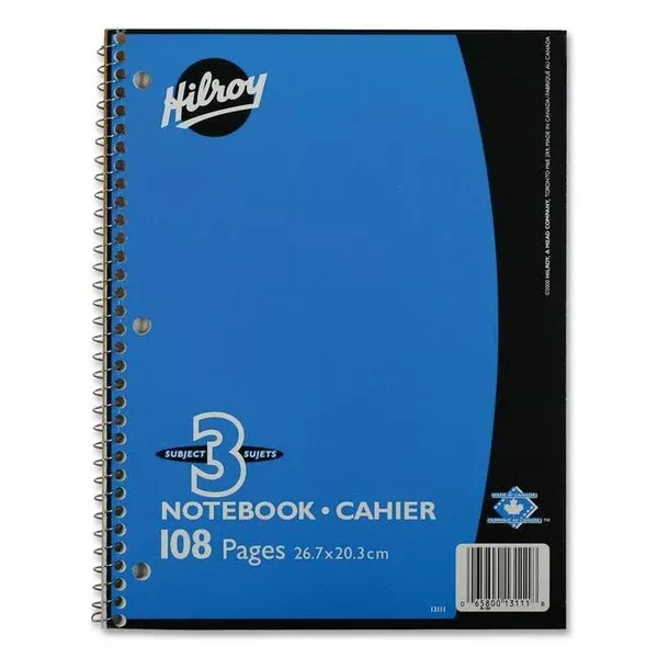 Hilroy Coil Three Subject Book (HLR13111)
