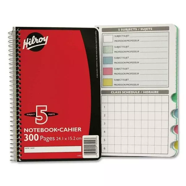Hilroy Executive Coil Five Subject Notebook (HLR13402)