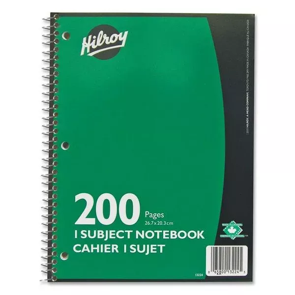Hilroy Executive Coil One Subject Notebook (HLR13224)