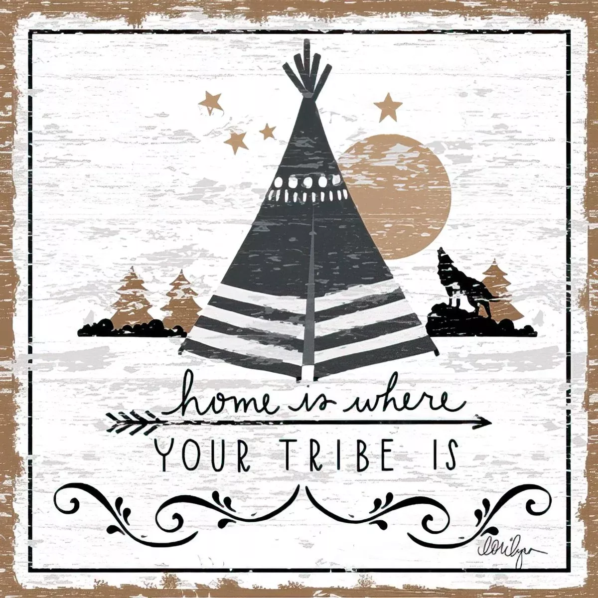 Home Is Where Your Tribe Is General Decor Magnet | LightheartedMagnet