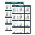 House of Doolittle 391 12-Month (July-June): 2025-2026 and 12-Month (Jan-Dec): 2026 24 in. x 37 in. Four Season Erasable Business/Academic Recycled Wall Calendar