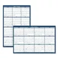 House of Doolittle 396 12-Month (Jan to Dec): 2026 24 in. x 37 in. Recycled Poster Style Reversible/Erasable Yearly Wall Calendar - White/Blue/Gray Sheets