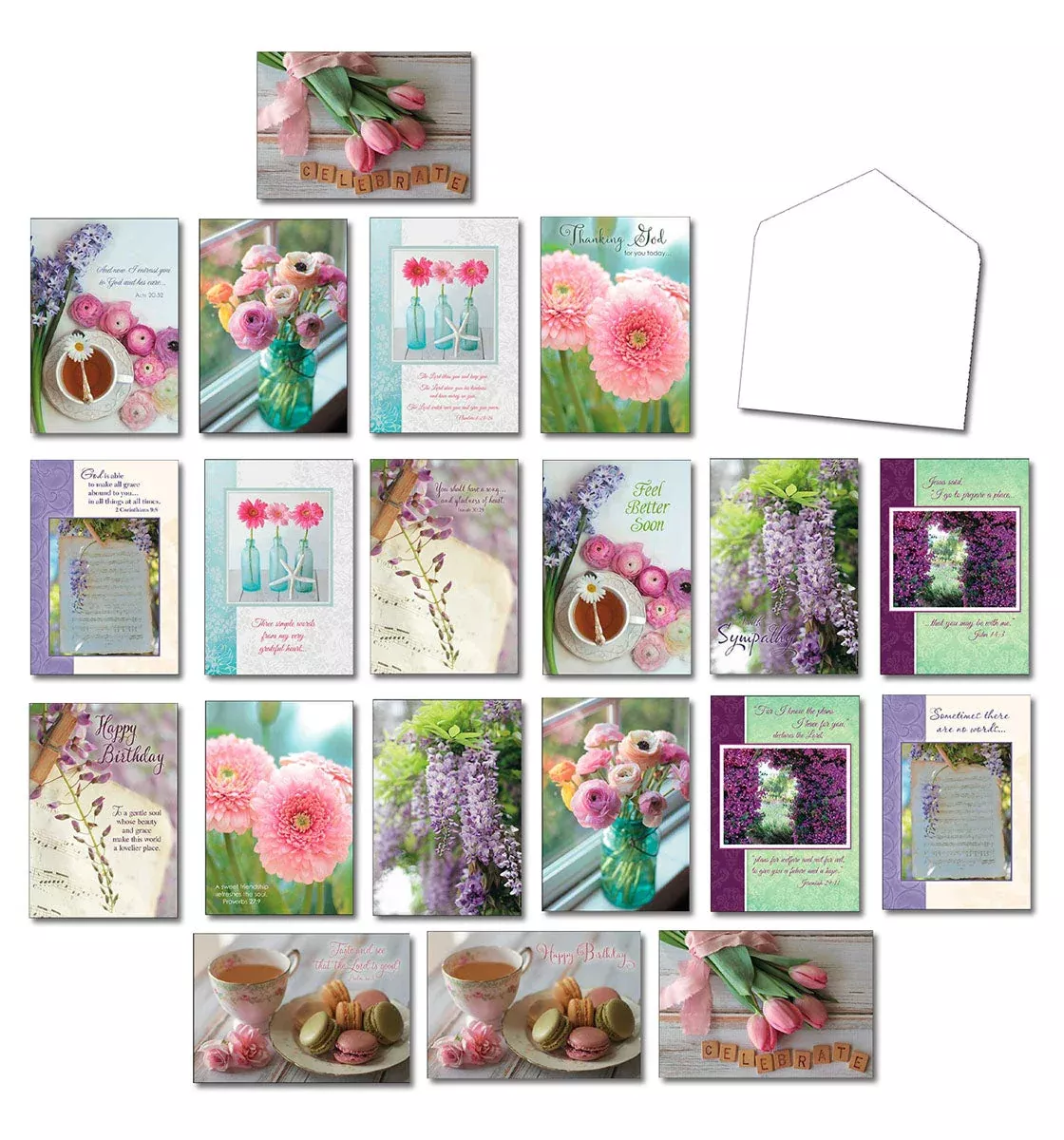 In The Garden of Grace General Greeting Card Assortment | ReligiousGreeting Card