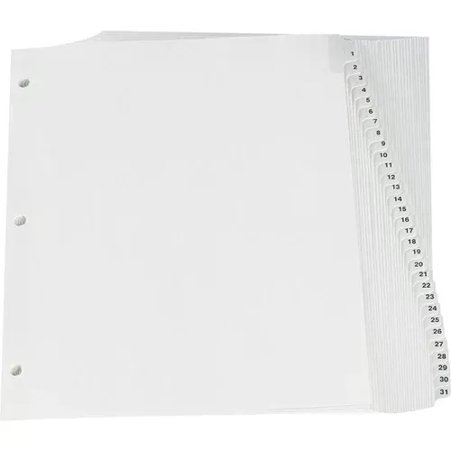 INDEX A-Z RECY.LET.WHITE (OXFRCR213)