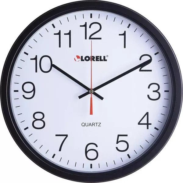 Lorell 12-1/2" Slimline Wall Clock (LLR61008)